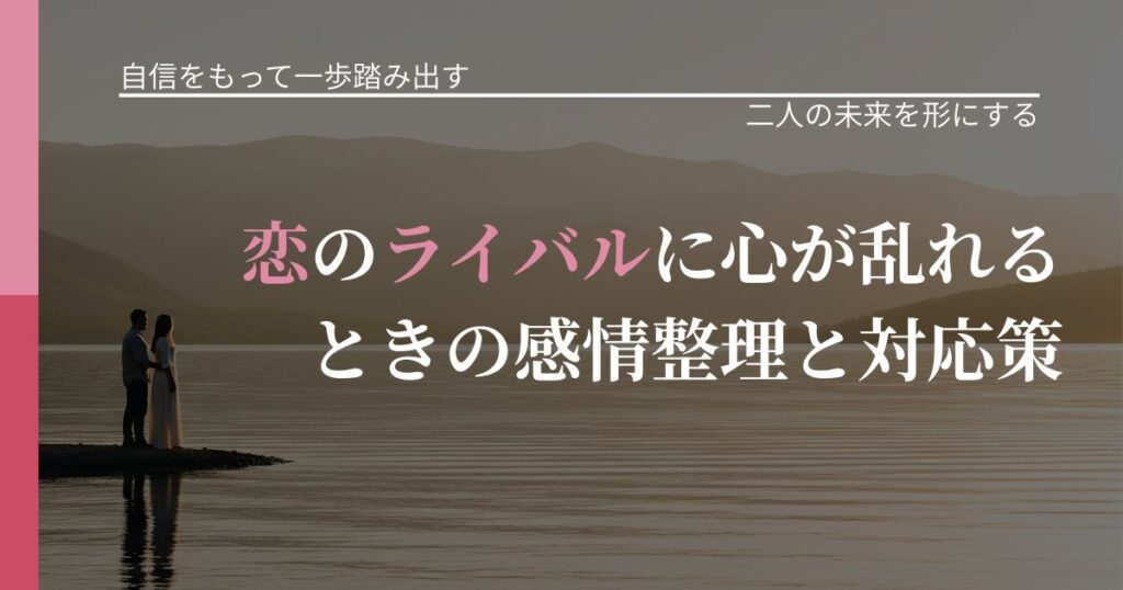 【片思いの悩み】恋のライバルに心が乱れるときの感情整理と対応策｜関係を深める工夫_アイキャッチ