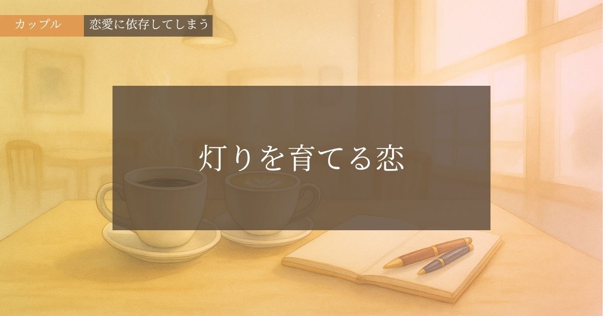 灯りを育てる恋─恋愛に依存してしまう悩み─